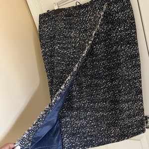 J. Crew faux wrap tweed pencil skirt